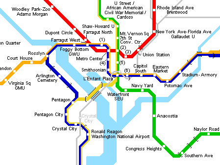 Карта метро вашингтона на русском