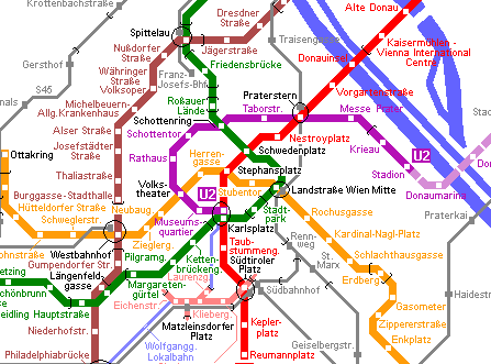 Карта метро австрии