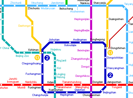 Подробные карты Пекина | Достопримечательности, метро