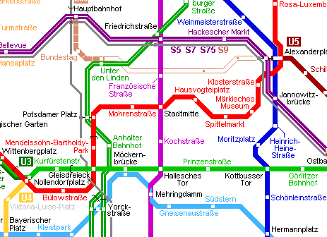 Берлинское метро карта