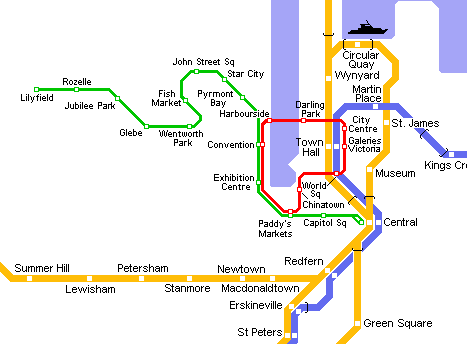 Схема метро сиднея австралия