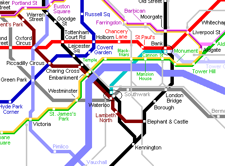 Схема метро лондона 2022 на русском языке