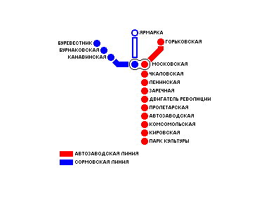 метро нижний новгород схема на карте