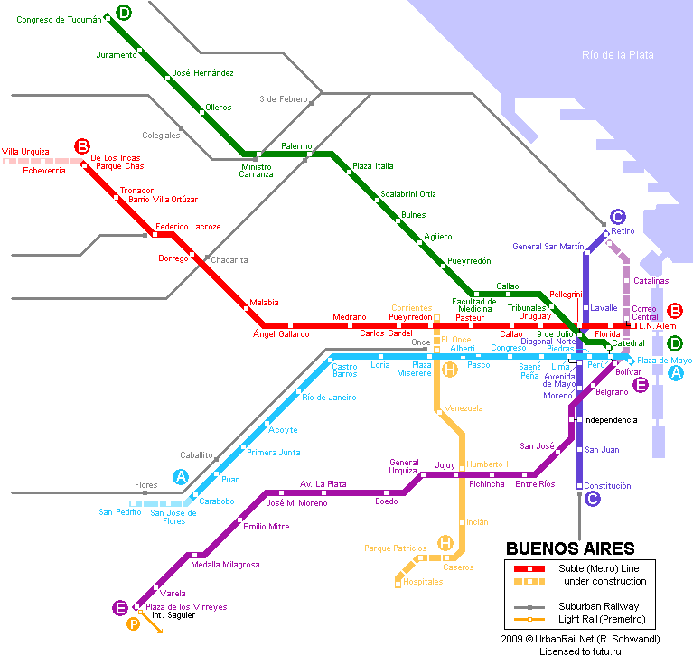 Схема метро бухареста