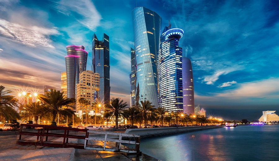  Вид на Doha city center