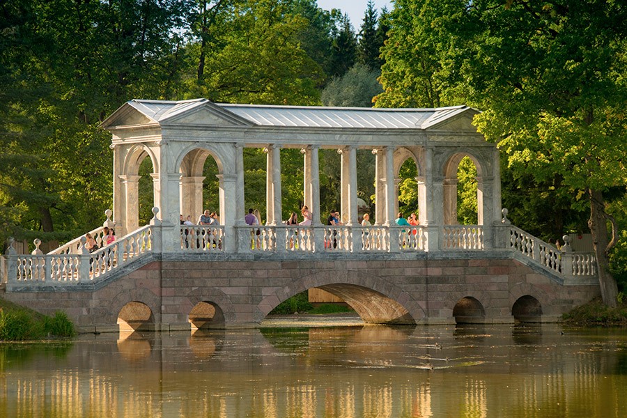  Мраморный мост в Екатерининском парке, Пушкин