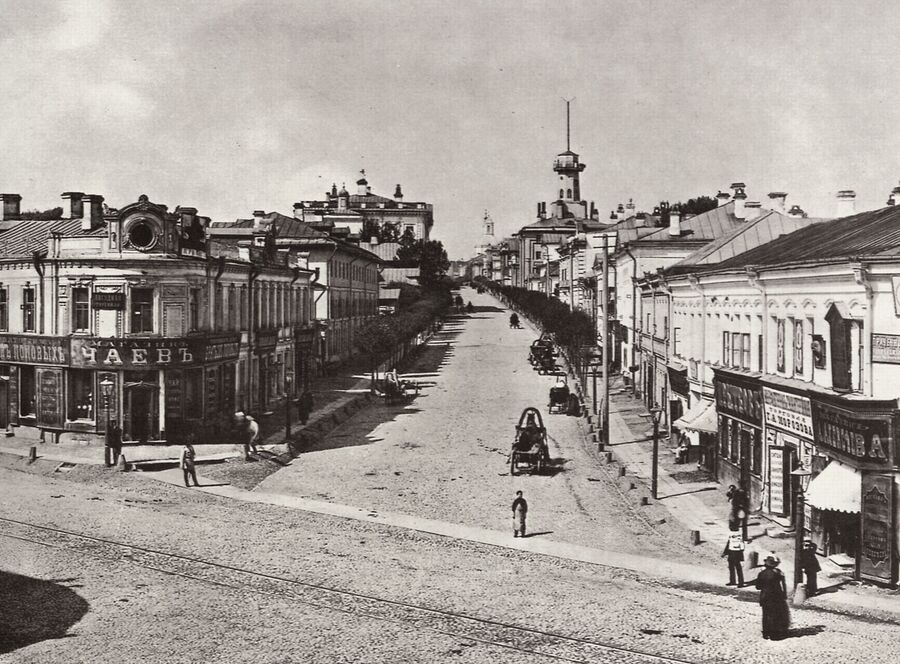  Новая Басманная улица в Москве, 1880–1890 годы. Фото: wikimedia/Russischer Photograph um 1880-1890