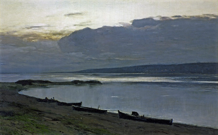 «Вечер на Волге», Исаак Левитан, 1888 год