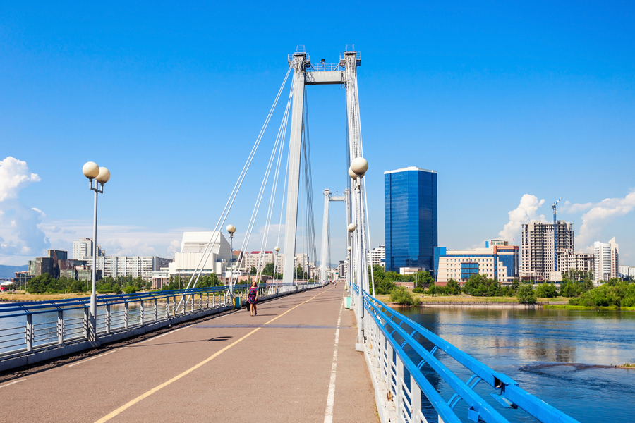 Виноградовский мост, Красноярск