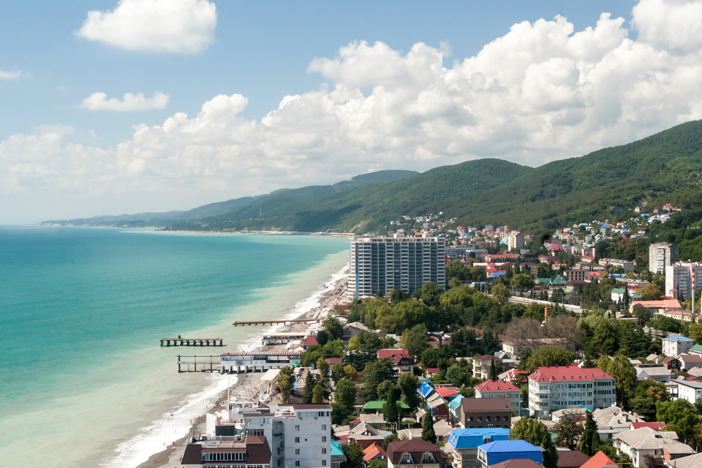 Пляжи в лазаревском на карте с названием и фото