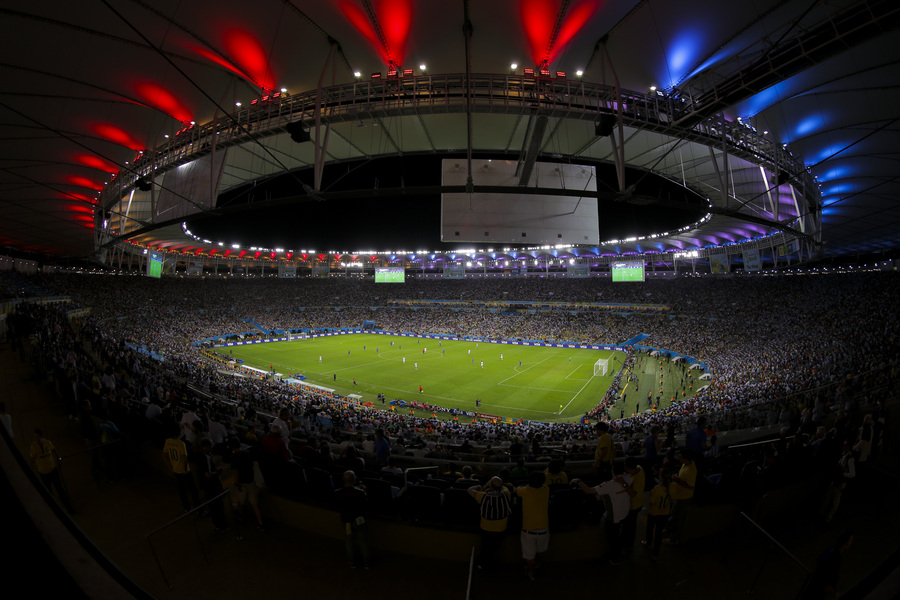  Финал чемпионата мира по футболу в Бразилии между сборными Германии и Аргентины, 13 июля 2014 года. Фото wikimedia/Danilo Borges 