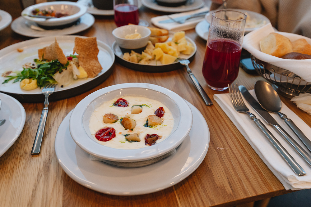 Блюдо с гребешками