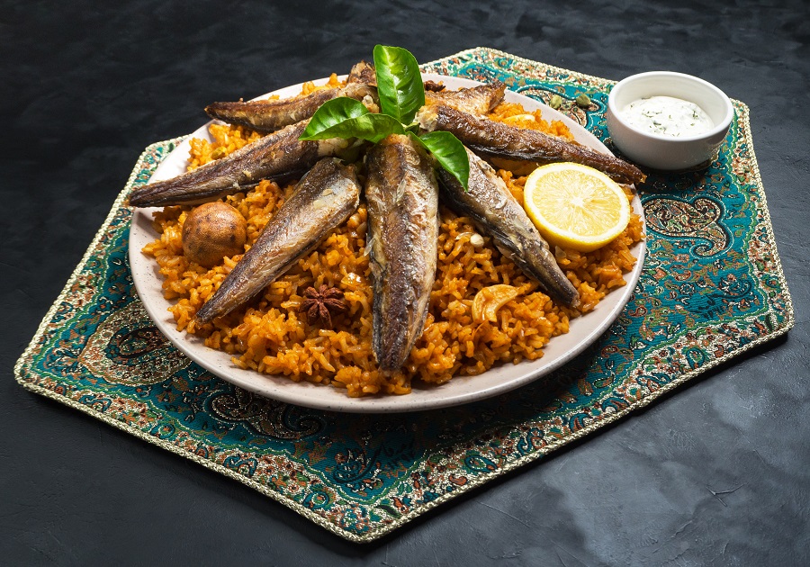 Кабса - традиционное блюдо из риса и рыбы