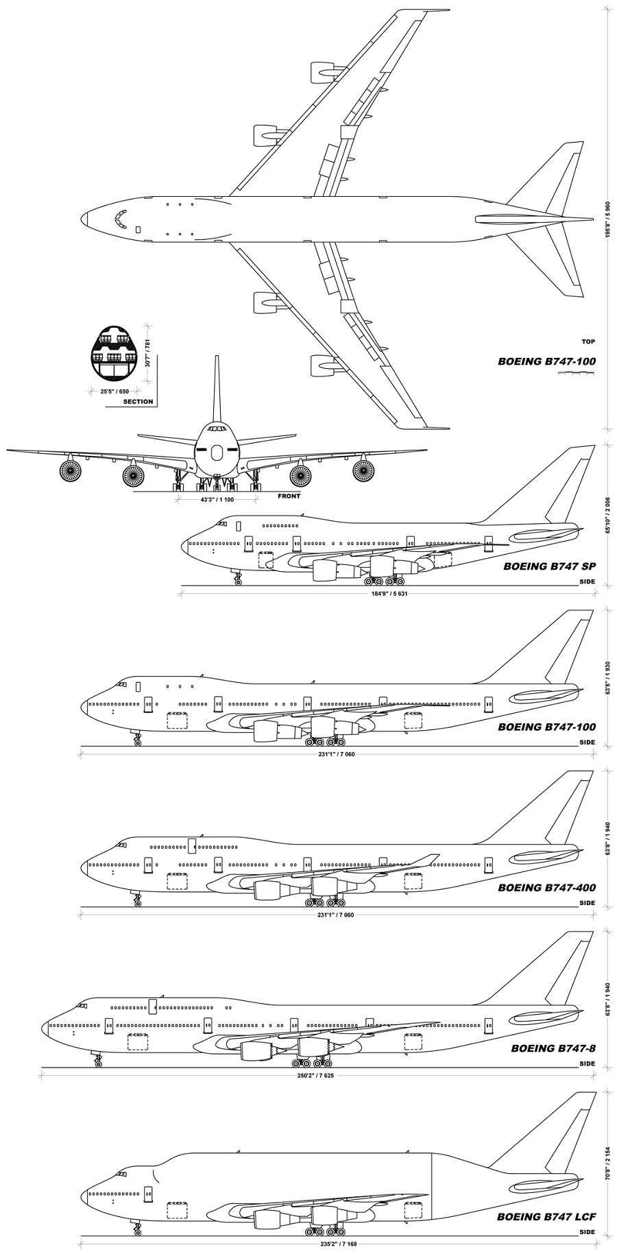 Боинг 747 8 схема