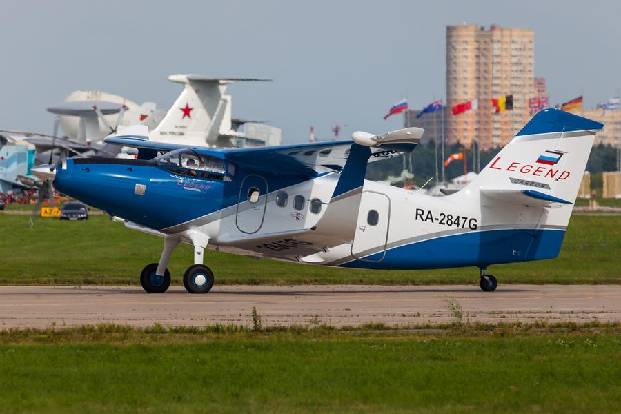 Самолёт ТВС-2ДТС на международном авиационно-космическом салоне «МАКС-2017». Фото: wikimedia/Alex Snow