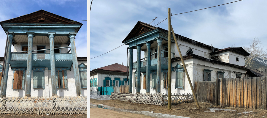 В особняке купцов Черных с 1904-го и по 1987-й размещались разные банковские учреждения. Сейчас дом взят под охрану государства и тихо разрушается