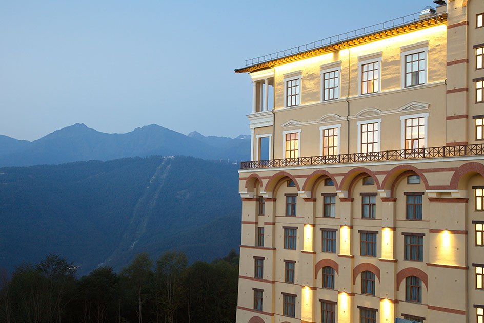 Вид на горы из отеля