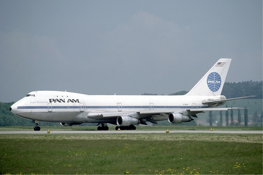 Boeing 747 авиакомпании Pan Am в аэропорту Цюриха, май 1985 года. Фото: Wikimedia Commons/Eduard Marmet