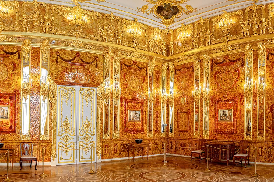  Янтарная комната в Екатерининском дворце, Пушкин 