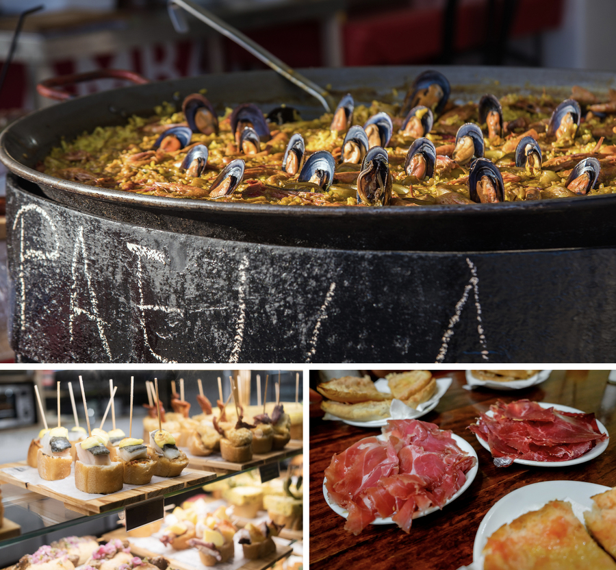  Паэлья, тапас и хамон — самые известные блюда испанской кухни. Фото: istockphoto/Oleksandr Kiriuchkov, Poike, Kanawa_Studio 