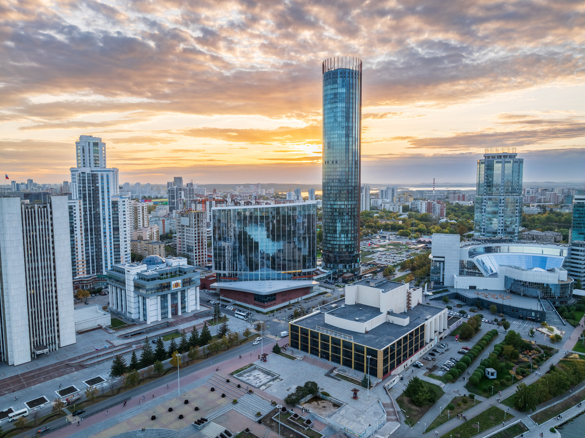 Вид на Екатеринбург