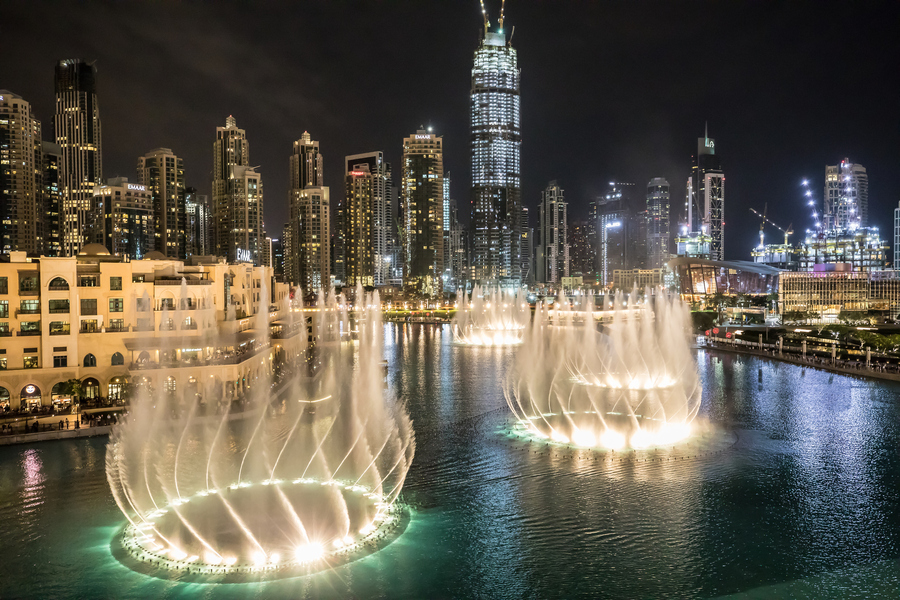  Поющие фонтаны (Dubai Fountain). Фото: Istockphoto/Omar Al-Samarrai