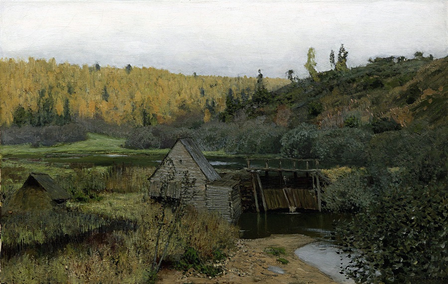 «Осень. Мельница. Плёс», Исаак Левитан, 1888 год