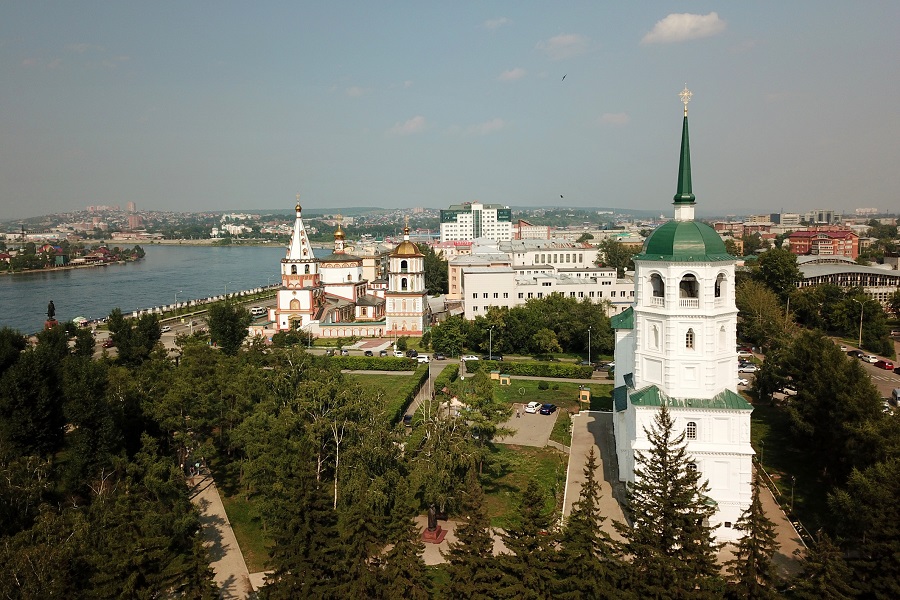  Спасская церковь и собор Богоявления, Иркутск