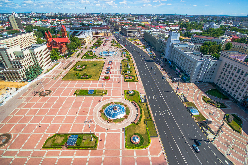 Вид сверху на площадь Независимости