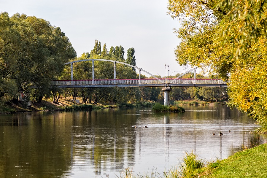  Пешеходный мост через реку Везёлка, Белгород 