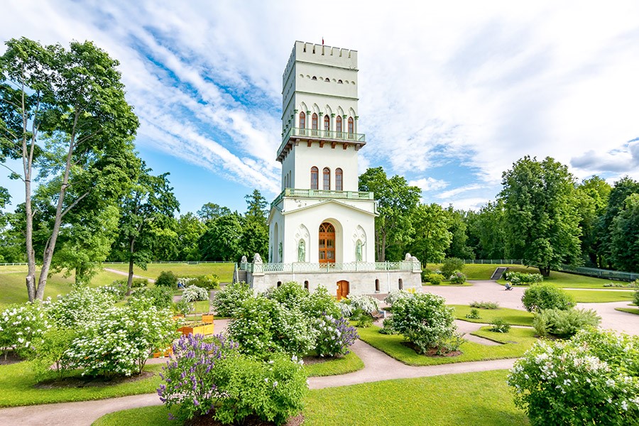  Белая башня в Александровском парке, Пушкин