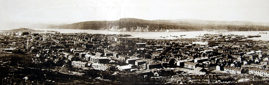 Панорама центральной части Мурманска, 1934 год. Фото: wikimedia