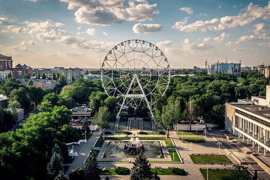 Фото с колеса обозрения ростов