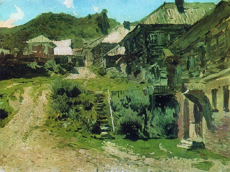 «Уголок в Плёсе», Исаак Левитан, 1888 год