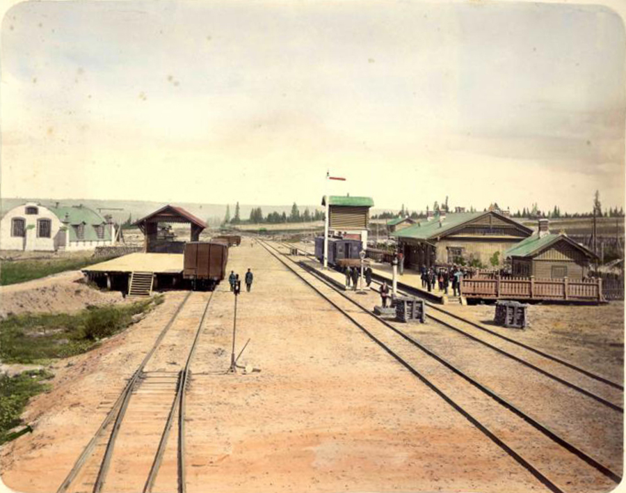  Железнодорожная станция Лёвшино, вторая половина девятнадцатого века. Фото: wikimapia