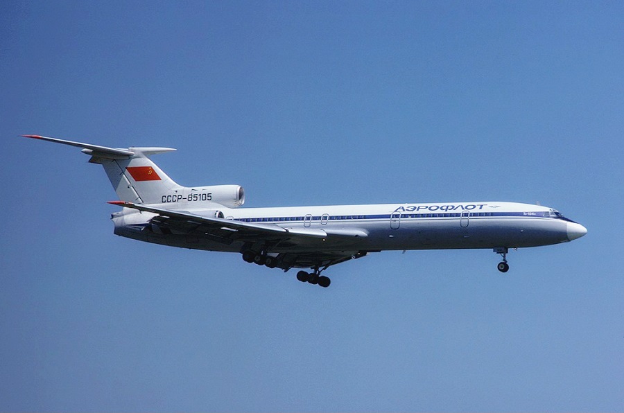  Ту-154А в ливрее авиакомпании «Аэрофлот», 1977 год. Фото: wikimedia/Eduart Marmet 