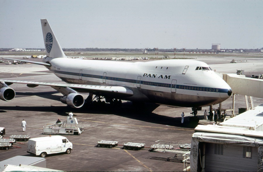 Boeing 747-121 (Clipper Star of the Union) авиакомпании Pan Am в нью-йоркском аэропорту имени Джона Кеннеди, май 1973 года. Фото: Wikimedia Commons