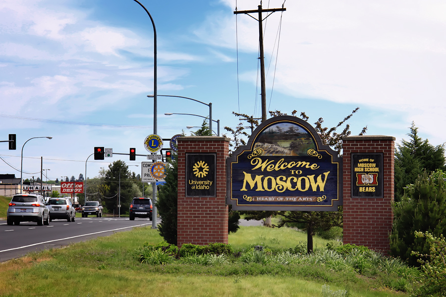  Гостеприимная Москва в штате Айдахо. Фото: Wikimedia/ Steven Pavlov 