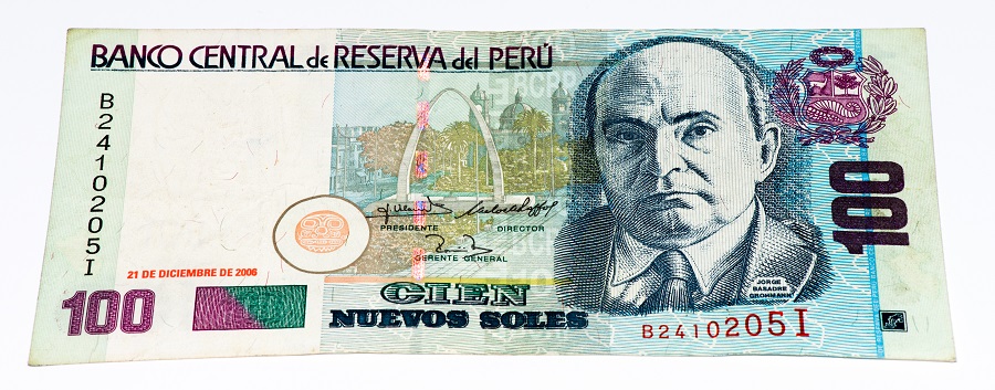 Банкнота 100 перуанских соль