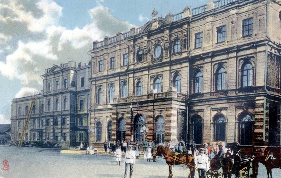 Железнодорожный вокзал Самары, 1917 год. Фото: wikimedia