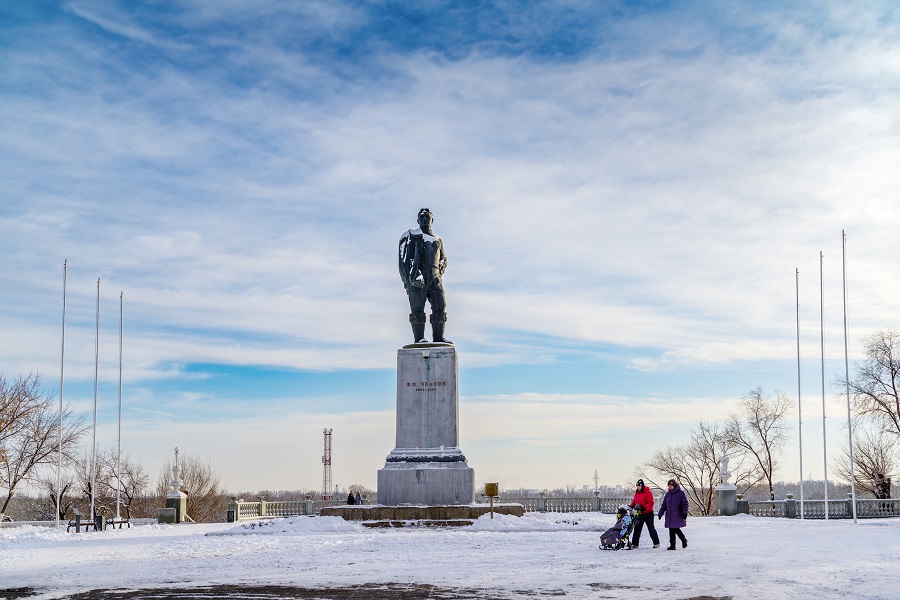  Памятник Валерию Чкалову, Оренбург 