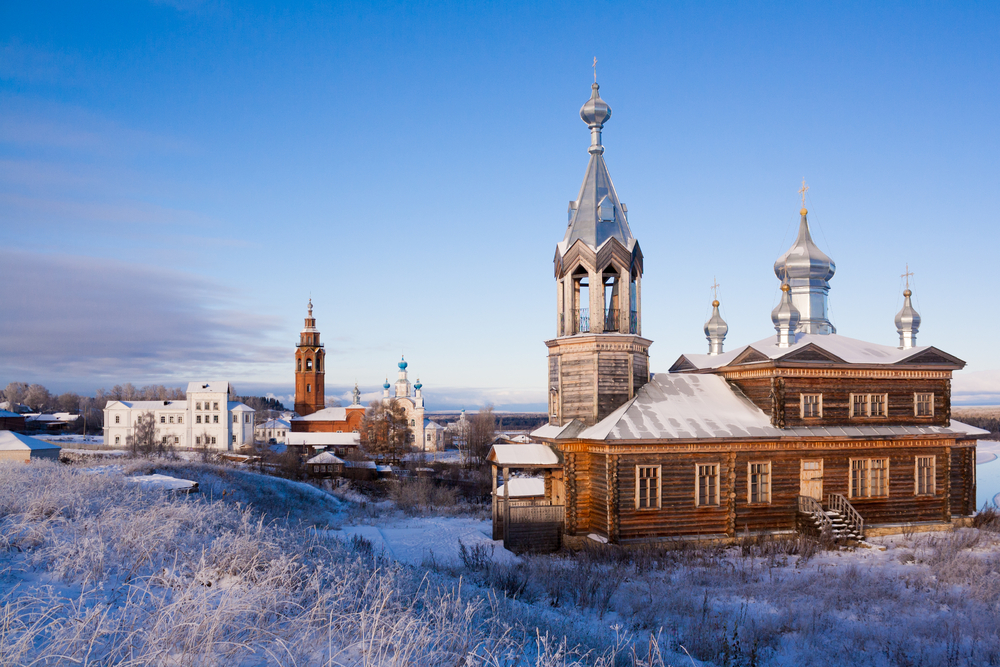 Все главные храмы Чердыни на одном фото Все главные храмы Чердыни на одном фото