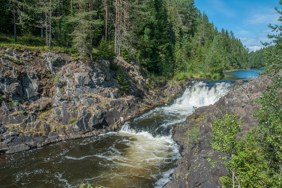  Водопад Кивач, Карелия