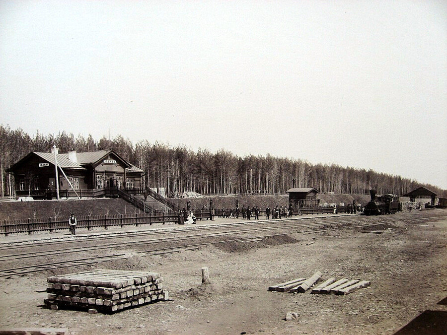 Железнодорожная станция Заимка в Перми, 1901 год. Фото: Фото: wikimedia/неизвестный автор