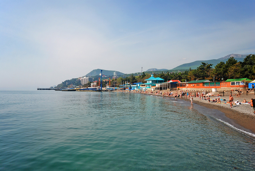 Алушта фото города и пляжа