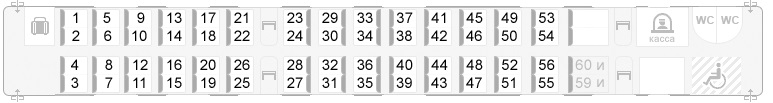 Сапсан - схема вагона №6